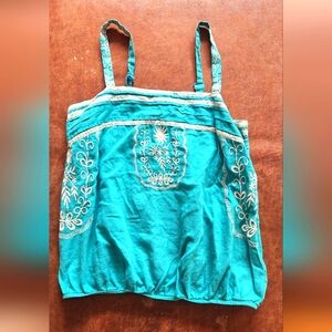 Y2K Forever 21 Embroidered Tank Top